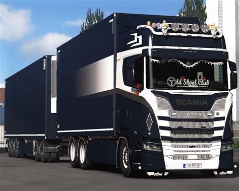 ETS2 Paintable Old School Skin For Scania Tandem V1 1 37 X Euro