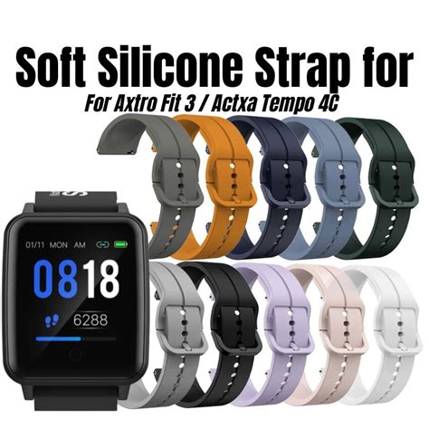 Axtro Fit Strap Silicone Watch Band For Actxa Tempo C Singapore