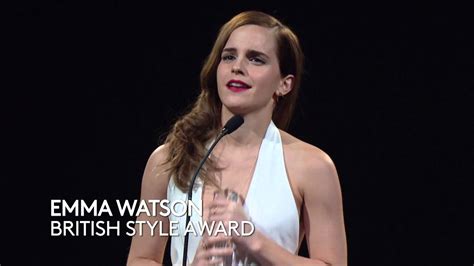 Emma Watson British Style Award British Fashion Awards 2014 Youtube