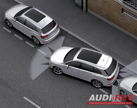 Парковочная система на Audi Q7 4M 2015/2016/2017/2018/2019 (перед + зад)