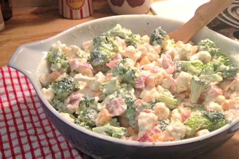 Amish Broccoli And Cauliflower Salad My World Simplified