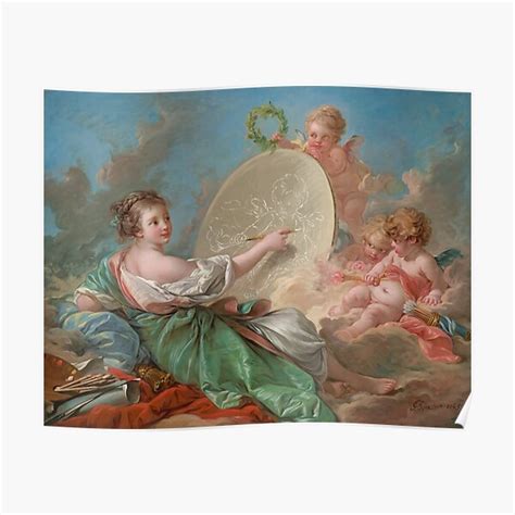"Allegory of Painting | Francois Boucher | 1765 Rococo Art" Poster for ...