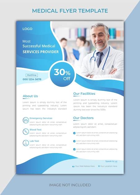 Premium Vector Abstract Medical Flyer Template