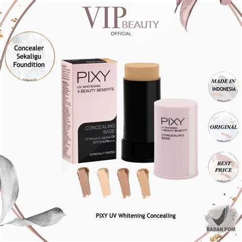 Jual Pixy Uv Whitening Beauty Benefits Concealing Base Gr Shopee