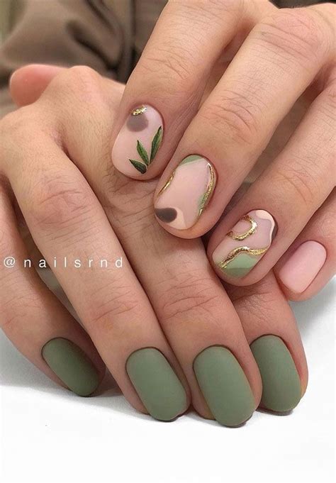 Abstract Fall Nail Look When It Comes To Fall Nail Art Designs I