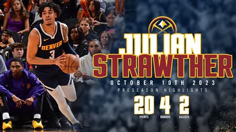 Julian Strawther GOES OFF In First NBA Game Game Highlights YouTube