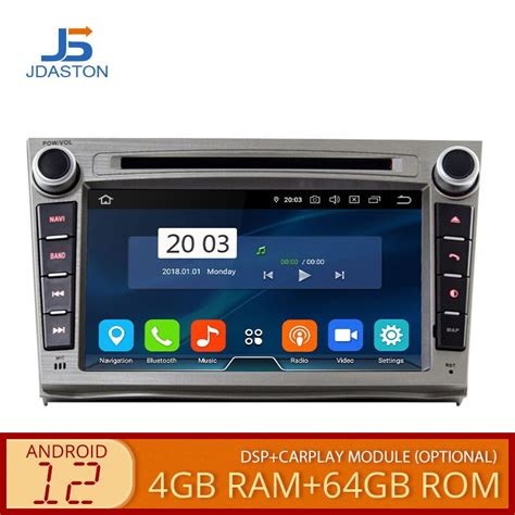 JDASTON Android 12 Car DVD Player For SUBARU OUTBACK 2008 2013