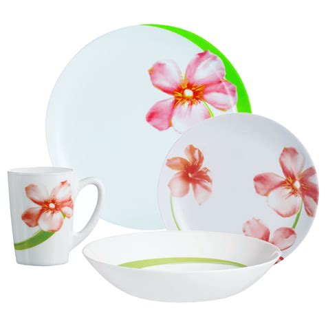 Luminarc Sweet Impression Pc Pc Opal Glass Dinner Set Dinnerware