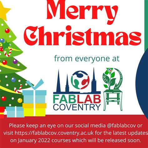 Merry Christmas From FabLab Coventry Fab Lab Coventry