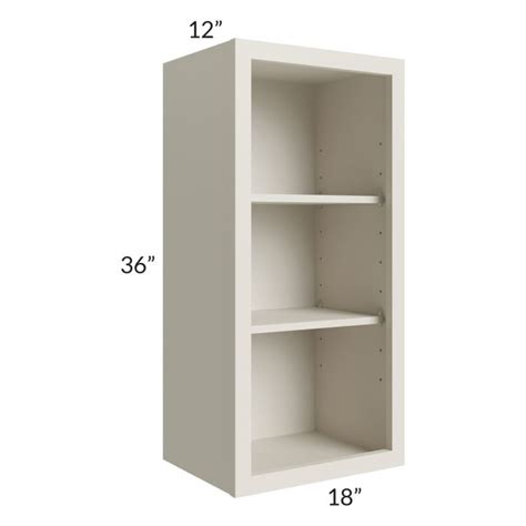 Asheville Cloud Shaker 18x36 Wall Open Cabinet