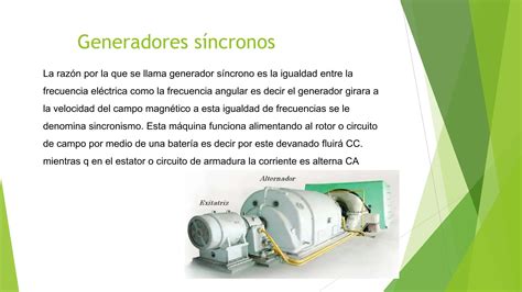 Maquinas Electricas Generadores Sincronos Ppt