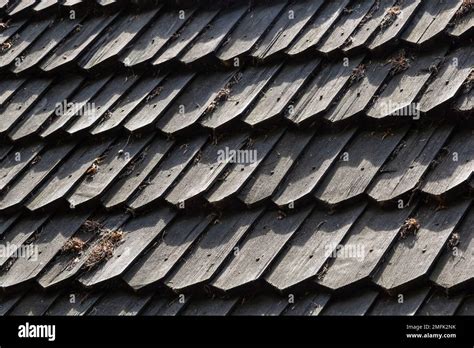 Perspective Wood Roof Texture Old Wooden Roof Texture Stock Photo Alamy