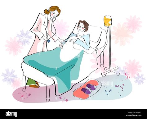 Representation Of Doctor Checking Patient Stock Photo Alamy