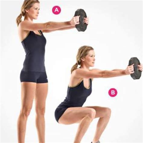 Single Dumbbell Front Raise Squat by Christa C. - Exercise How-to - Skimble