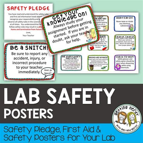 Lab Safety Posters | Lab safety, Science lab safety, Lab safety poster