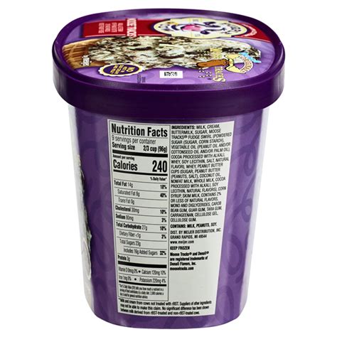 Purple Cow Denali Moose Tracks Ice Cream 1 5 Qt Ice Cream Meijer