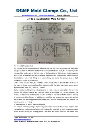 How To Design Injection Mold Air Vent Pdf