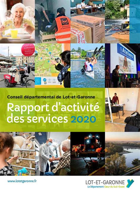 Calaméo Rapport d activité des services 2020