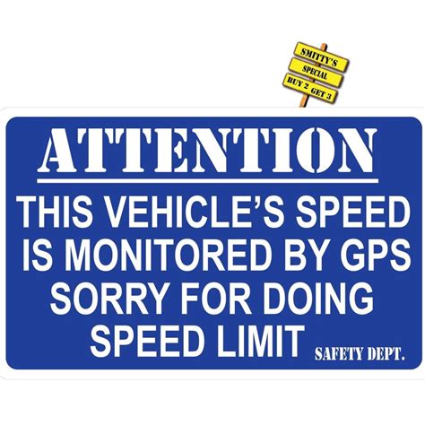 Speed Monitored By Gps Sticker Etsy