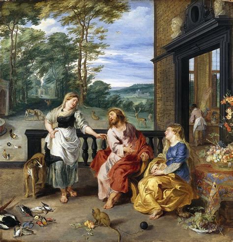 Christ In The House Of Martha And Mary Painting Jan Brueghel The