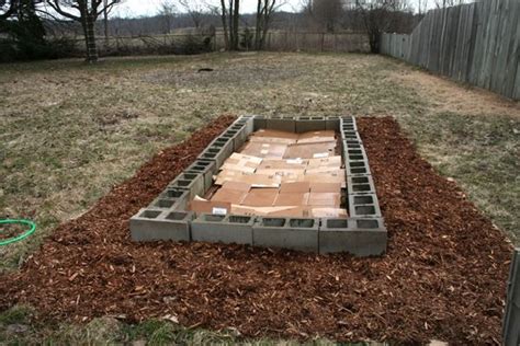 How To Build A Raised Bed With Concrete Blocks Whatthecraft Garden Fencing Backyard Garden