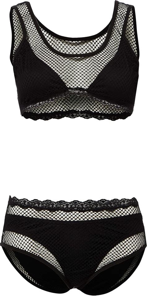 Mapale Three Piece Lingerie Set Conjunto de lencería Mujer Pack de Amazon es Moda