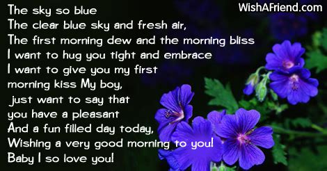 Good Morning Poems for Him