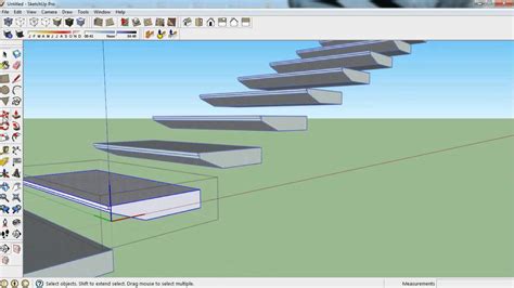 Como Hacer Escaleras Componentes Y Grupos En Sketchup Tutorial