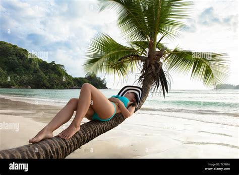 Junge frau im bikini liegend am strand Fotos und Bildmaterial in hoher Auflösung Alamy