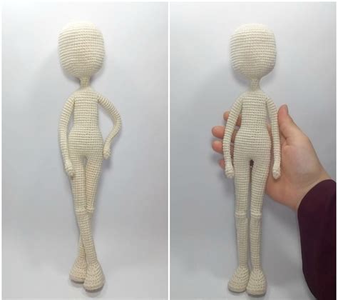 Crochet Basic Doll Body Pattern Amigurumi Doll Body Pattern Etsy