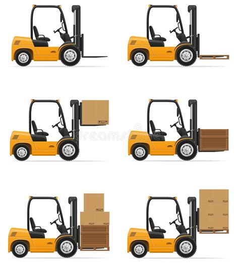 Forklift Vector Stock Vector Illustration Of Industry 5860350