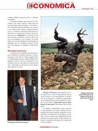 Bodegas Sinforiano en Castilla y León Económica PDF