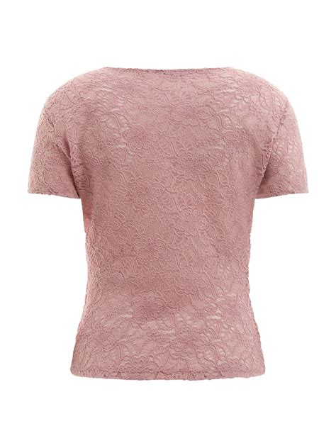 Guess Lace Top Dames Roze Dames Shoppen Soccerfanshop NL