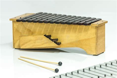 Xylophone with two mallets stock photo. Image of isolated - 19104550