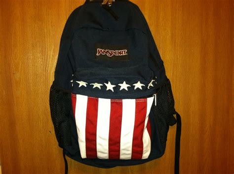 Patriotic American Flag Jansport Backpack Book Bag