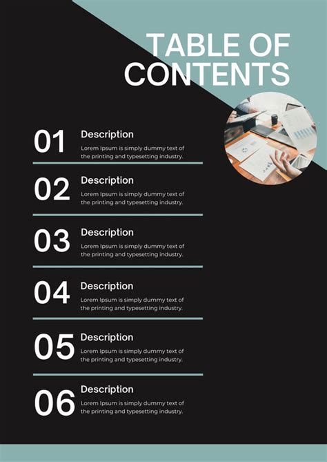 Free And Customizable Table Of Contents Templates Canva