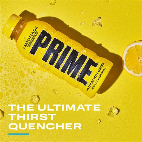 Prime Hydration Lemonade Bebidas Deportivas Electrolito Mejorado Para