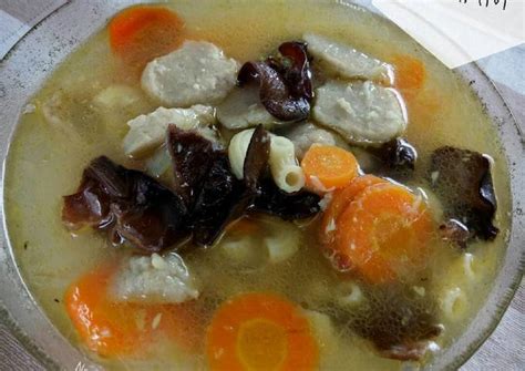 Resep Sop Bakso Jamur Kuping Oleh Nency Fitria Cookpad