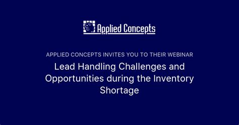 Lead Handling Challenges And Opportunities During The Inventory