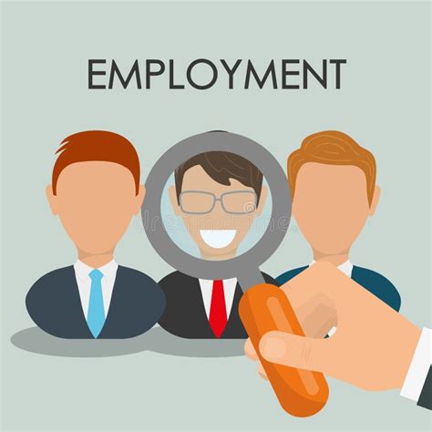 Search And Find Employment Stock Vector Image 64339601