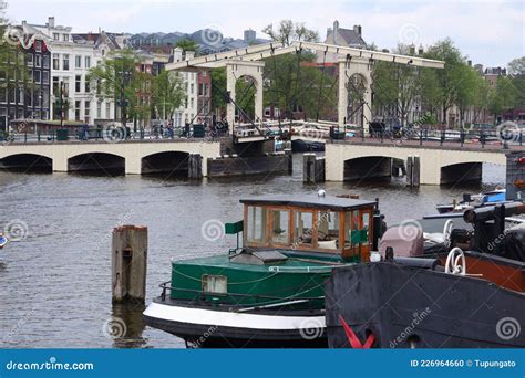 Magere Brug In Amsterdam Netherlands Royalty Free Stock Image