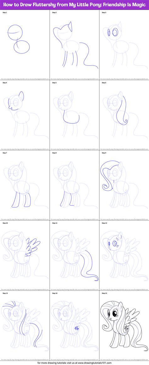 How To Draw Fluttershy From My Little Pony Friendship Is Magic