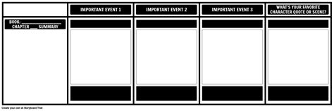 Szablon Podsumowania Rozdzia U Storyboard Por Pl Examples