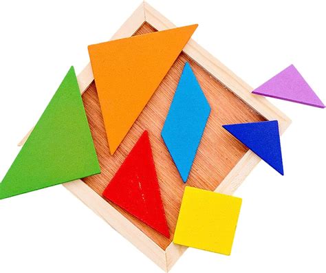 Juegos De Rompecabezas Con Bloques De Madera Bloque De Forma Tangram