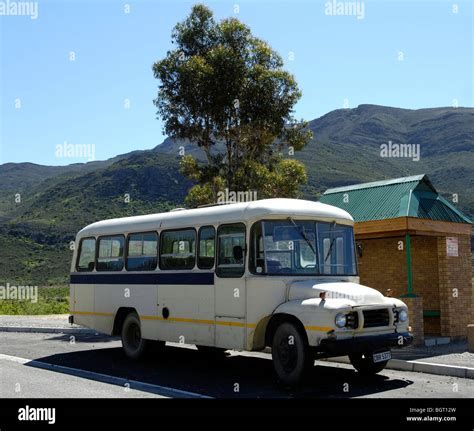 Empty School Bus Western Cape South Africa Africa Stock Photo Alamy