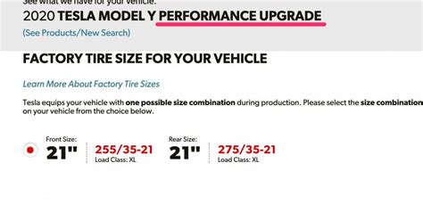 Tesla Model Y Tire Sizes For Long Range And Performance Leaks On Tire