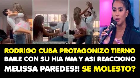 RODRIGO CUBA PROTAGONIZO TIERNO BAILE CON SU HIA MIA Y ASI REACCIONO