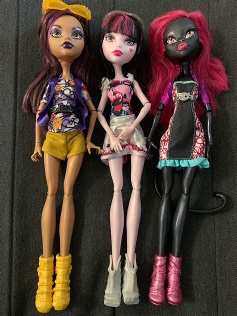 Monster High Draculaura Catty Clawdeen Boo York Out Of Tombers Etsy