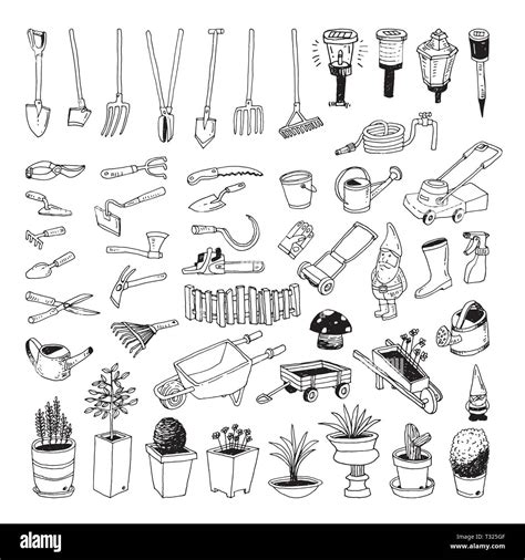 Gardening Tools, illustration vector Stock Vector Image & Art - Alamy