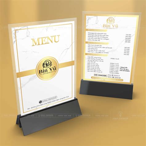 20 Mẫu Menu Đẹp Dành Cho Nhà Hàng Dịch Vụ Làm Đẹp Idea Design